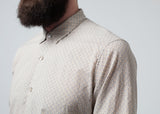Patterned Button Up in Beige